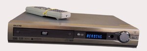 Sanyo DWM-380 Progressive Scan DVD Player with Remote  Dolby Digital  Tested Power On
