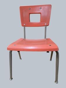 Colorful Vintage Classroom Chair Collection  8 Unique Mid-Century School Chairs  One-of-a-Kind Lot