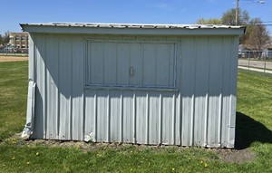 Opportunity Awaits 8 x 6 Metal Concession Stand, Ticket Booth or Storage Building  OFF-SITE REMOVAL