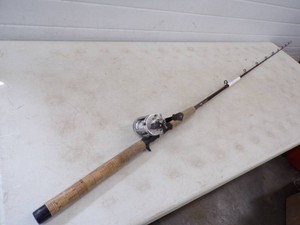 Musky Rod and Reel Fenwick HMG-AV 7 Rod with Abu Garcia Ambassador 6500c3 Reel and 80# Tuf Line