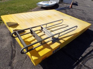 Shoremaster Swim Raft with Ladder 7 x 9