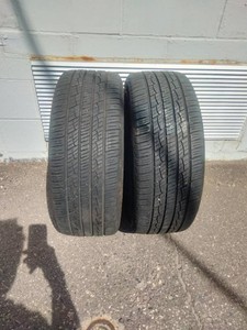 (2) Continental brand tires Continental ControlContact Tour AS tire, specifically labeled with size 21555R16.