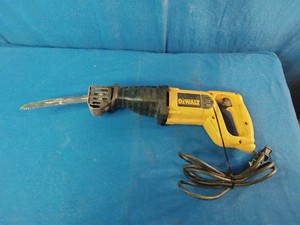 DeWalt corded reciprocating saw, likely model DWE304 heavy-duty version.