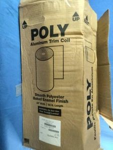 24-inch wide by 50-foot long roll of aluminum trim coil with a smooth polyester baked enamel finish.