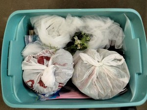 Storage Container Full of Mostly New Crafting Items