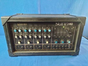 Vintage Sunn SX4150 powered mixer PA amplifier.
