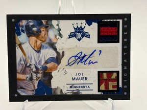 2016 Panini Diamond Kings Joe Mauer Autograph Jersey Patch Card 1/1 TRULY ONE OF A KIND, RARE ORIGINAL Minnesota Twins Legend