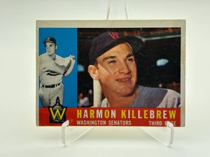 1960 Topps Harmon Killebrew Washington Senators Card