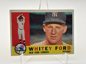 1960 Topps Whitey Ford Vintage Baseball Card Hall of Famer