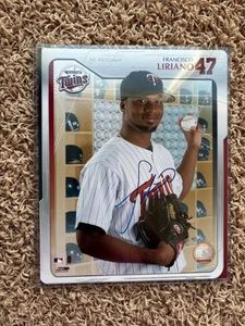 Francisco Liriano Autographed Officially Licensed Major League BaseballTwins Photo, 8x10 Size