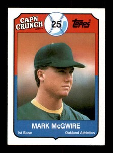 1989 Topps Capn Crunch - Mark McGwire #22