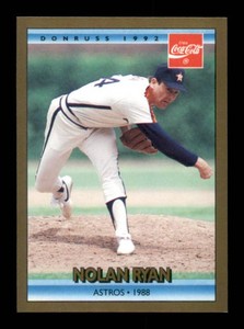 1992 Donruss Nolan Ryan Coca Cola Special Edition Card