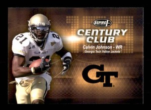 2007 SAGE Aspire - Century Club Calvin Johnson #C18 (RC) Rookie Card