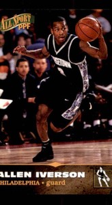 1996 Score Board All Sport PPF - Allen Iverson #7 Gold (RC) Rookie Card
