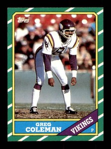 1986 Topps - Greg Coleman #302 D on Copyright Line