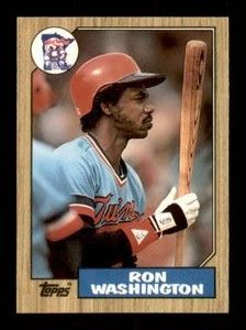 1987 Topps Ron Washington #169 Topps Tiffany Rare Version