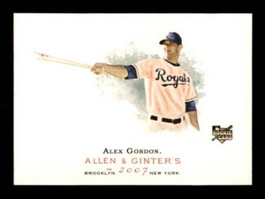 2007 Topps Allen & Ginters - Alex Gordon #204 Rookie Card