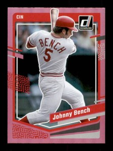 2023 Donruss Johnny Bench Red Parallel Card