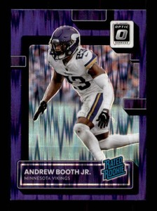 2022 Donruss Optic Andrew Booth Jr. Rated Rookie Purple Parallel