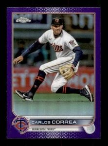 2022 Topps Chrome Carlos Correa Purple Parallel