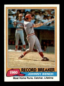 1981 Topps - Record Breaker Johnny Bench #201