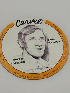 Carvel Brand Disc Card John Havlicek NBA Hall of Famer