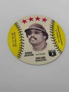 Reggie Jackson Vintage Disc Card MLB Licensed