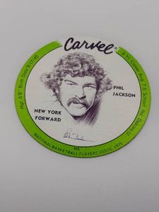 1975 Carvel Brand Disc Card Legendary CoachPlayer Phil Jackson New York and Los Angeles Lakers