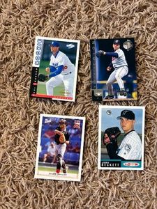 Baseball Card Star Rookie Cards, Four Cards Total, All Different Players