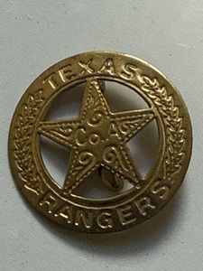 Texas Rangers Brass Badge