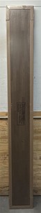 HARDWOOD REFLECTIONS Solid Wood Butcher Block Shelf 96 in. WX 12 in. DX 1.5 in. Hin Walnut Stain Hevea UV Finish. Msrp $209.00