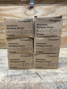 Enegitech Aluminum Multigrip Rivets ETA02 lot of 6