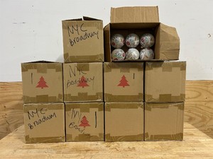 Holiday Lane New York Macys Nyc Ball Ornament, Created for Macys MSRP $2,508 (lot of 114 ornaments)