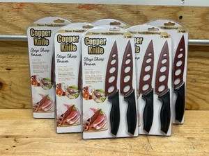 Copper Knife Set, Stainless Steel, 2 pk MSRP $84 (lot of 6)