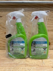 STONETECH  Revitalizer Countertop Cleaner Protector for Natural Stone & Grout, Citrus Scent, 24oz Spray Bottle MSRP $ 39.98 (lot of 2)
