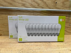 GE LED Light Bulb, Soft White Frosted, 760 Lumens, 10-Watts, 10-Pk. MSRP $69.02 (lot of 2)
