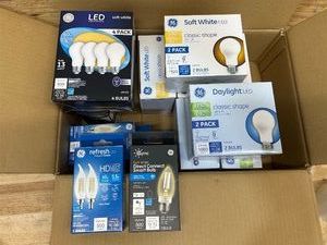 Various GE light bulbs 60-watt and 100-watt (lot of 13) estimated value $70