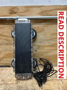Strongway Slim LED Warning Light Bar with Magnetic Base, 15in., 30 Watts, Clear Lens