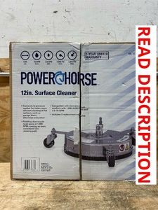 Powerhorse 12in. Pressure Washer Surface Cleaner, 4000 PSI, Stainless Steel