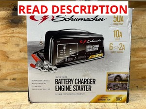 Schumacher Battery ChargerTrickle ChargerBoosterEngine Starter, 12 Volt, 50102 Amp, Model# SC1361
