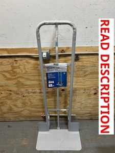 Strongway P-Handle Hand Truck, 1000-Lb. Capacity, 23.6in. x 23in. x 60in. Overall, 24in.W x 12in.D Oversized Toeplate