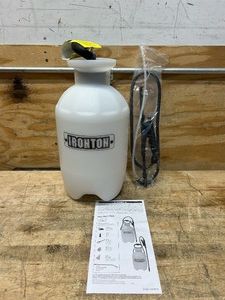 Ironton Portable Poly Sprayer, 2 Gallons, 45 PSI, Adjustable Nozzle, Anti-Clog Filter