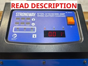 Strongway Large Current Wheel Charger, 200A Engine Boost, 120 Volts Max., 40 Amps Msrp $189.99