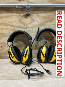 Klutch Hearing Protection Earmuffs with 25dB NRR, Wireless Connectivity and AMFM Msrp $99.98