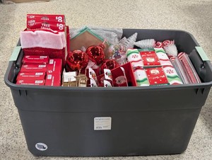 Bulk Lot Brand New Assorted Christmas Decor & Gift Supplies (Variety Tote)
