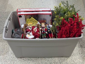 Bulk Lot Brand New Assorted Christmas Decor & Gift Supplies (Variety Tote)