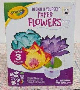 Crayola Craft Colorful Paper Flowers Design It Construct Creative Floral Pieces