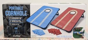 EastPoint Portable Cornhole Set (Red and Blue)