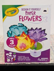 Crayola Paper Flowers Design It Yourself Makes 3 Flowers