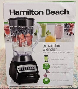 Hamilton Beach Smoothie Blender 56oz 10 Speed Black